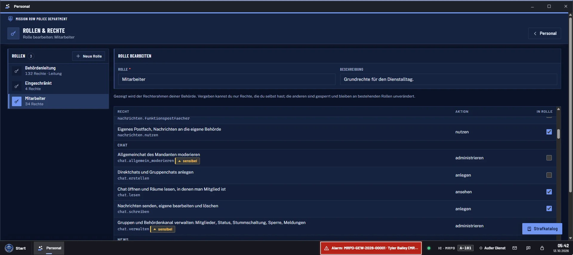 Security · Permission management
